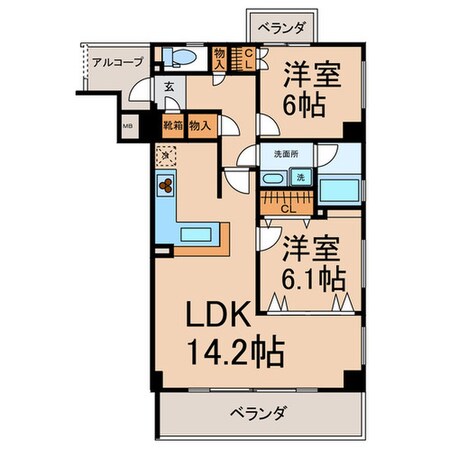 コントレール桜の物件間取画像